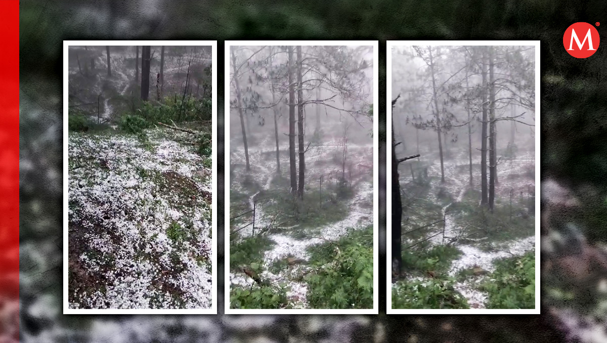 El granizo cubrió la parte alta de la montaña. | Especial.
