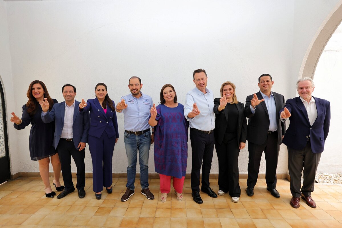 Marko Cortés se reunió con gobernadores y otros perfiles panistas. | X