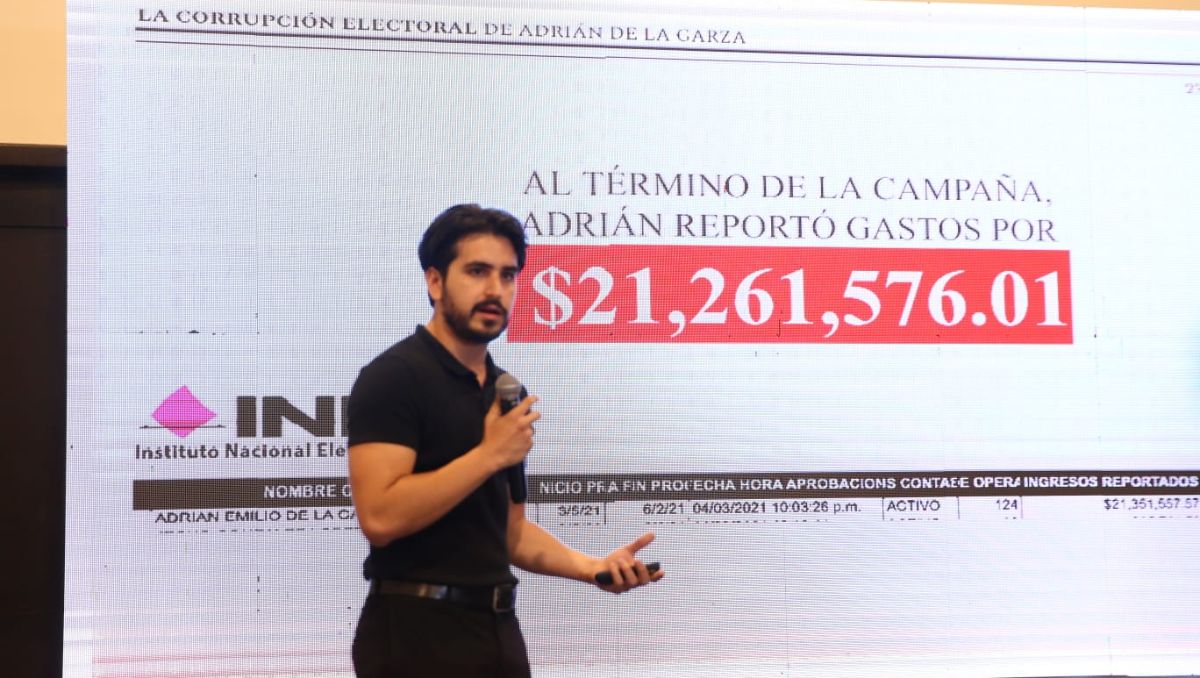 Miguel Alfonso Meza, consultor del partido Movimiento Ciudadano. Sandra González