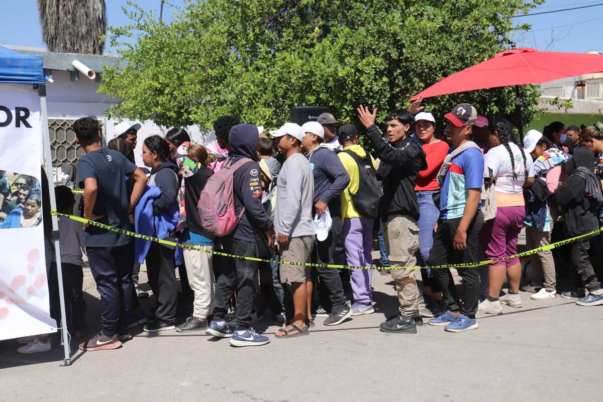 Módulo de apoyo a migrantes en Gómez Palacio. | Rolando Riestra