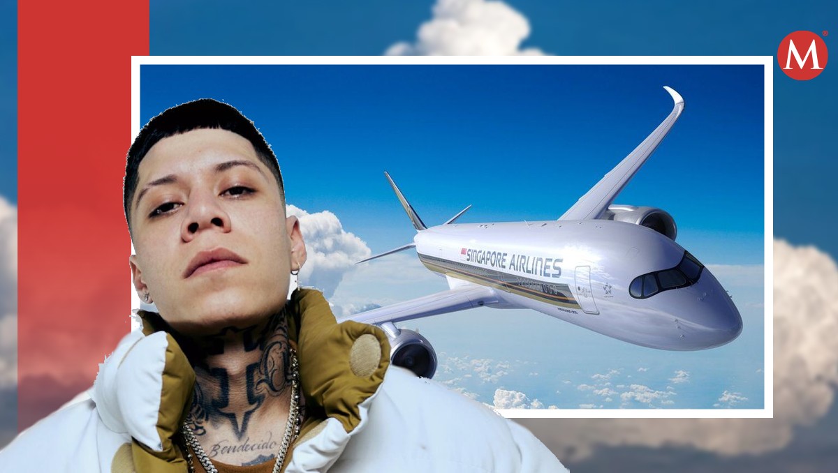 Santa Fe Klan realiza concierto en un avión durante el vuelo | Especial