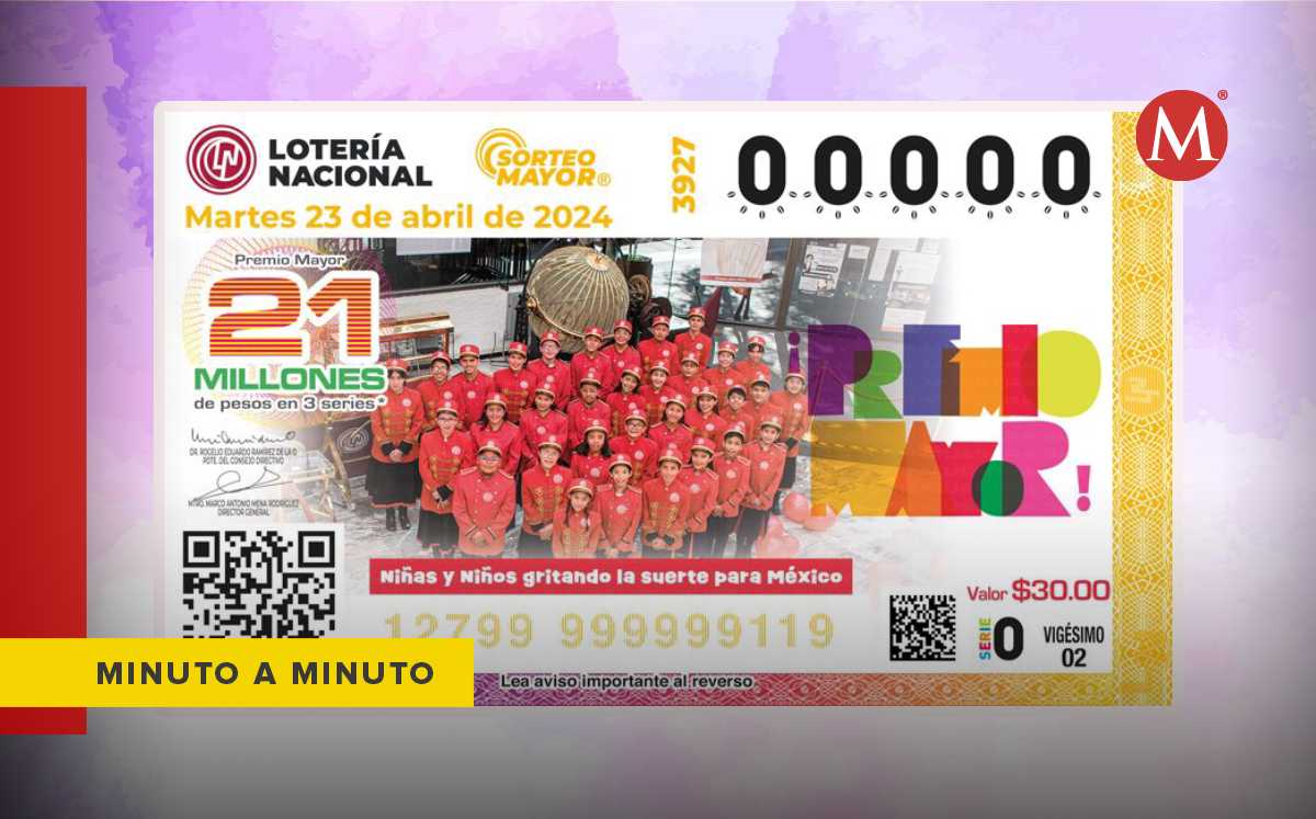 El sorteo mayor lanza su boleto no. 3927 alusivo a las niñas y niños gritando la suerte | MILENIO