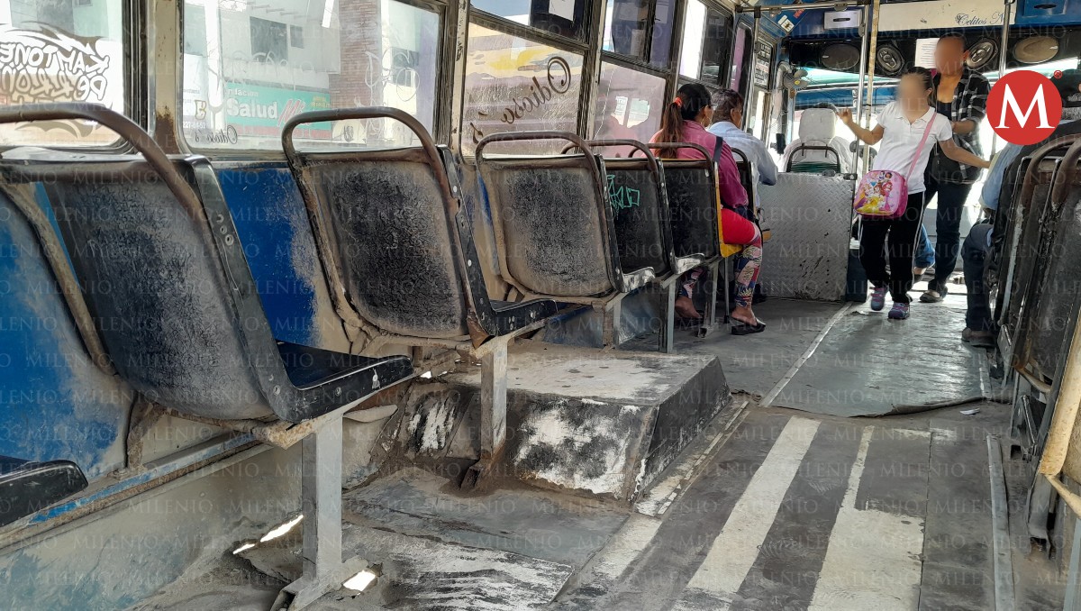 Transporte en mal estado en zona sur de Tamaulipas. (Yazmín Sánchez)