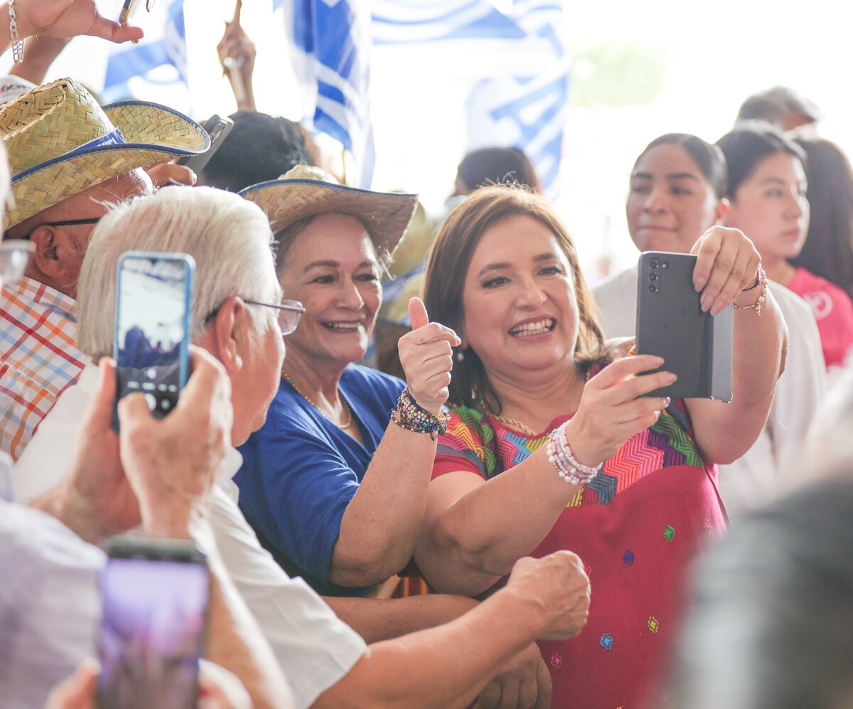 Xóchitl Gálvez, candidata a la Presidencia por PAN, PRI y PRD. | Foto: Especial
