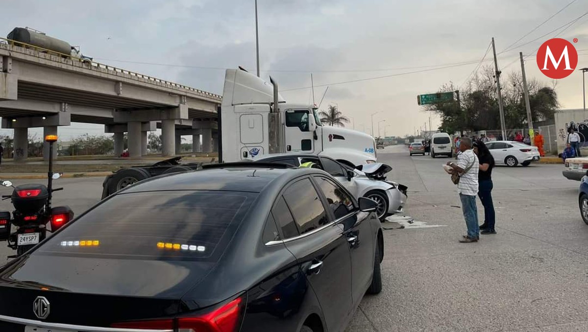 Accidente en bulevar Primex en Altamira