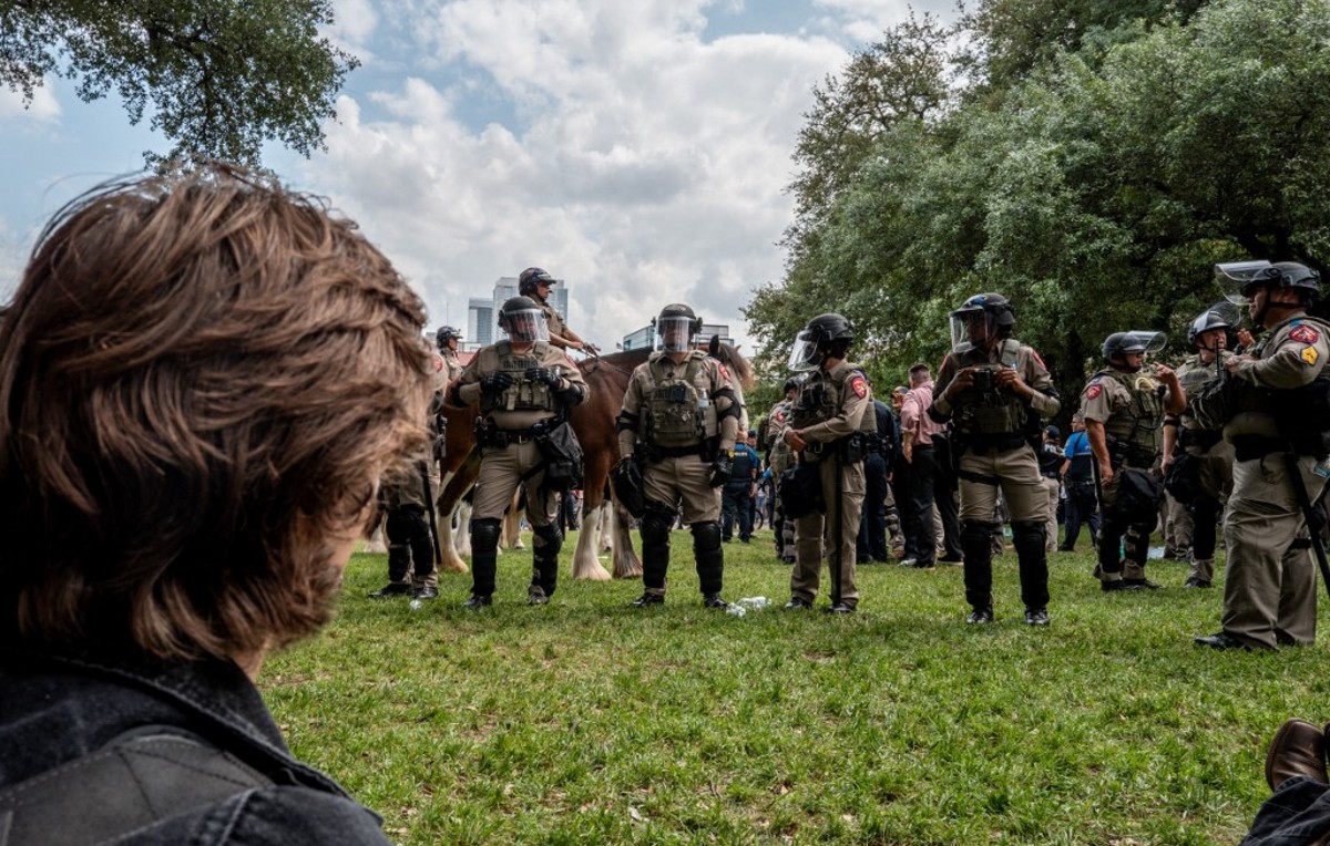 Protesta pro palestina en la Universidad de Austin, Texas (AFP)