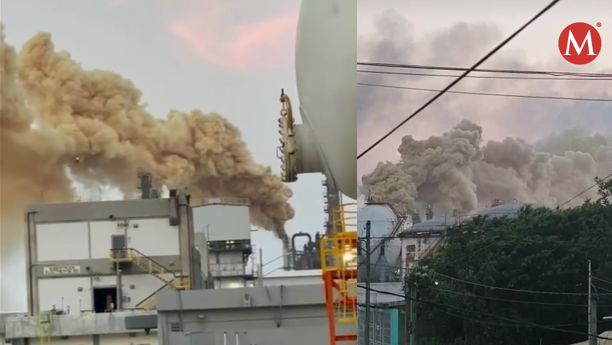 Reportan fuga en refinería de Ciudad Madero.