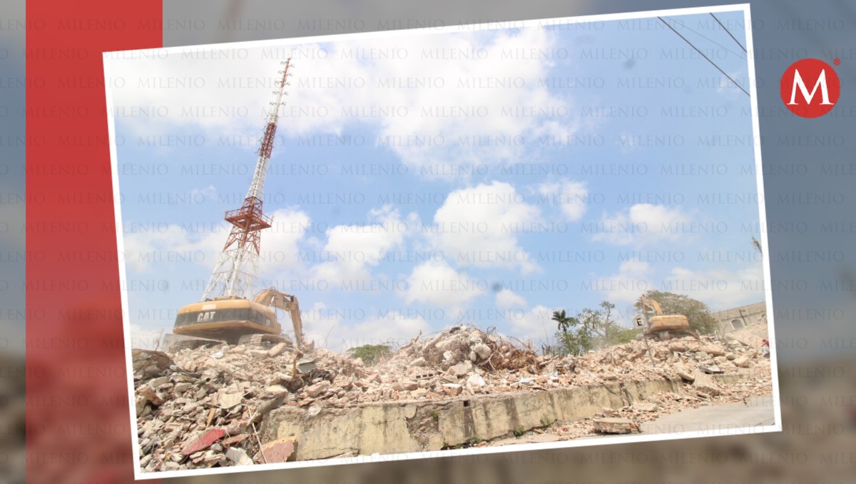 Terminan demolición de ex Cine Tampico y Grupo Multimedios-Milenio