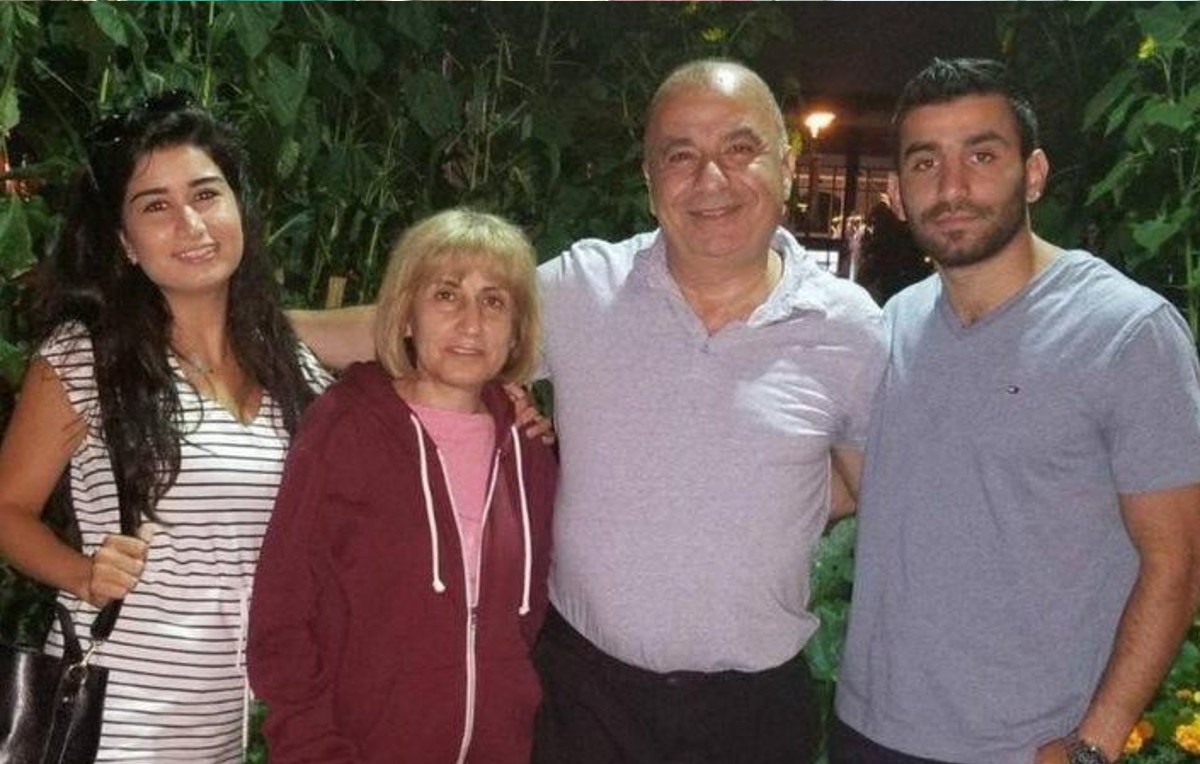 Faraj Jarjour junto a su familia en Canadá (Redes sociales)