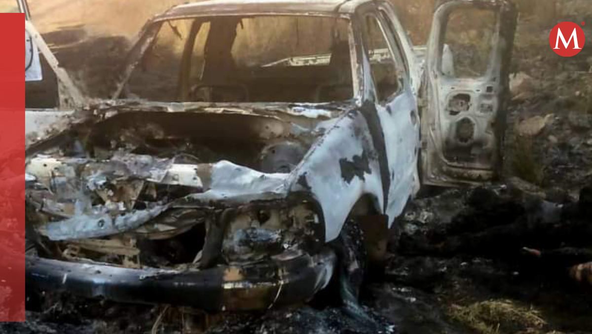 Localizan cuerpos calcinados en camioneta abandonada en Michoacán. (Foto: Especial)