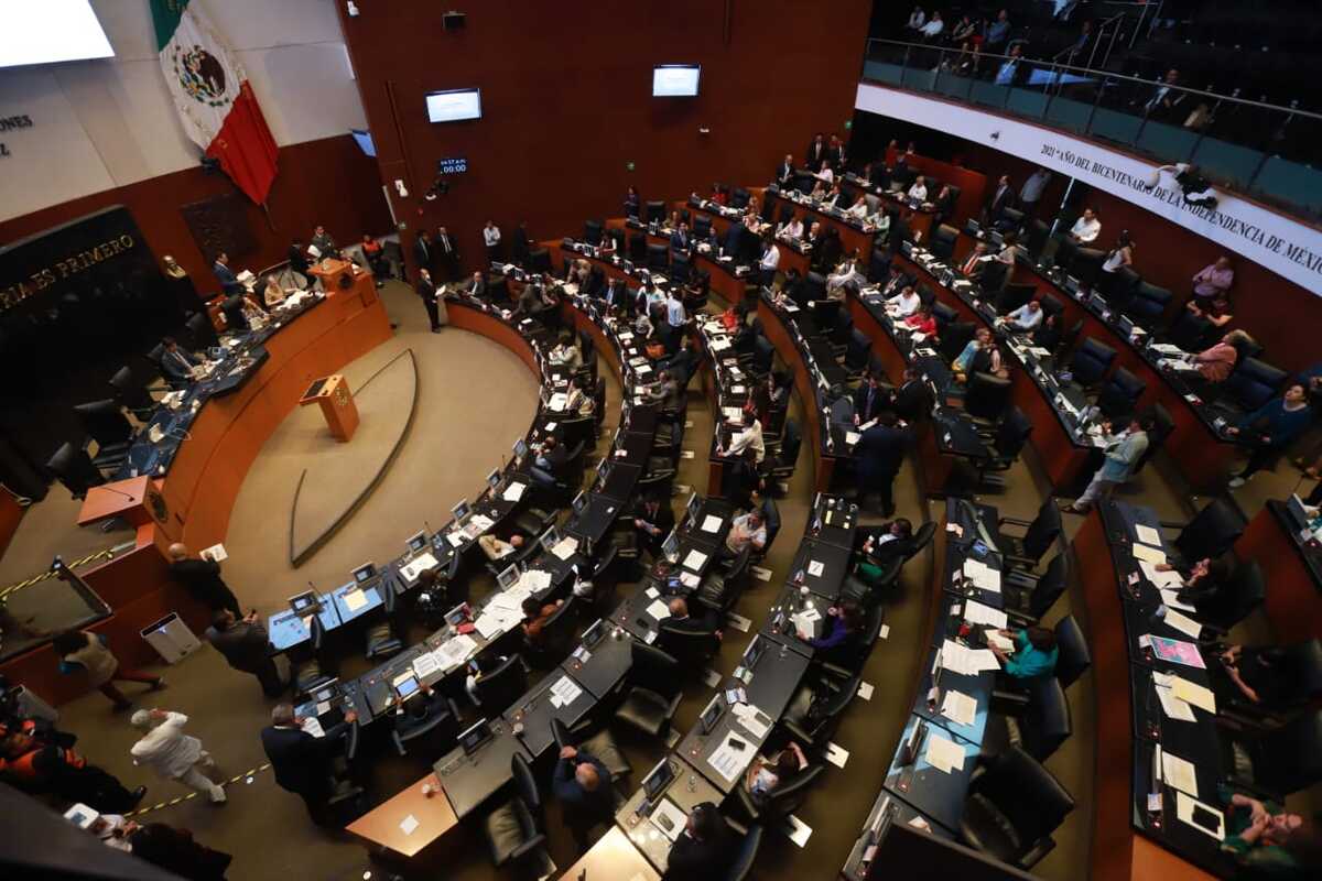 Senado durante la discusión del Fondo de Pensiones del Bienestar. | Foto: Juan Carlos Bautista