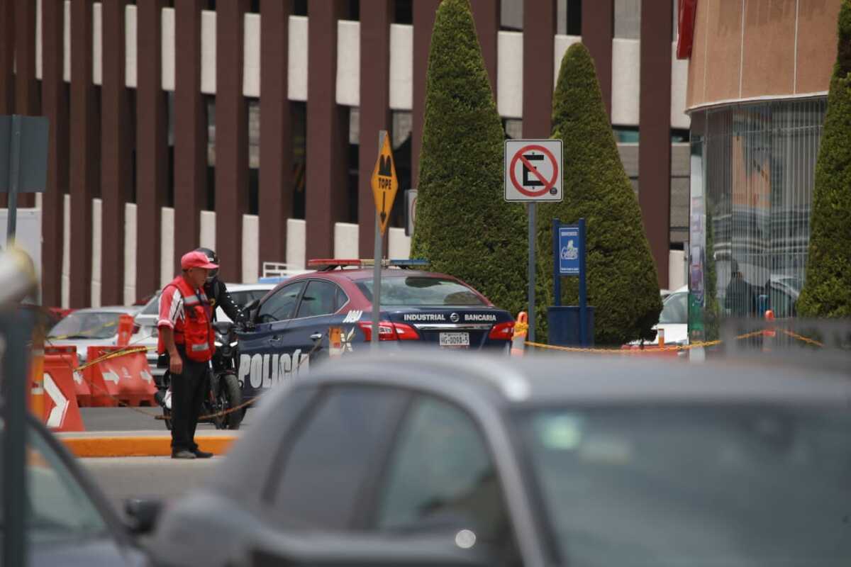 Asalto a cliente en banco de Pachuca. (Jorge Sánchez)