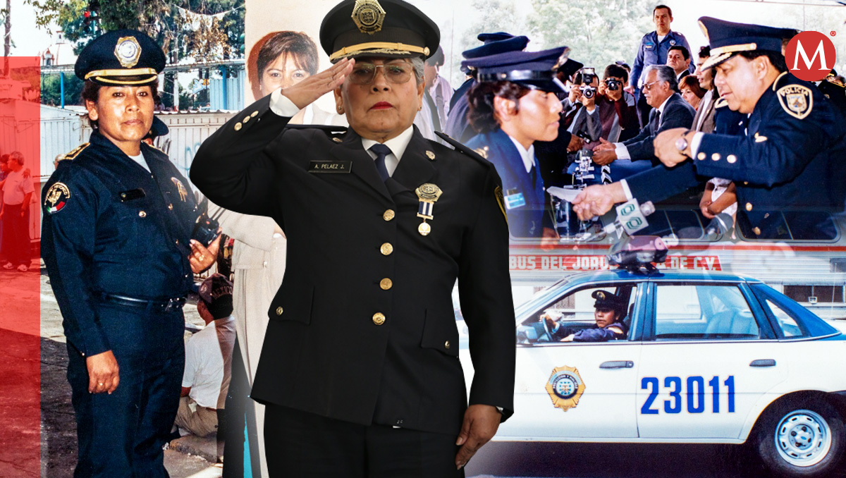 Conoce la trayectoria la mujer policía con más años dentro de la SSC de CdMx. Foto: Diseño Milenio.