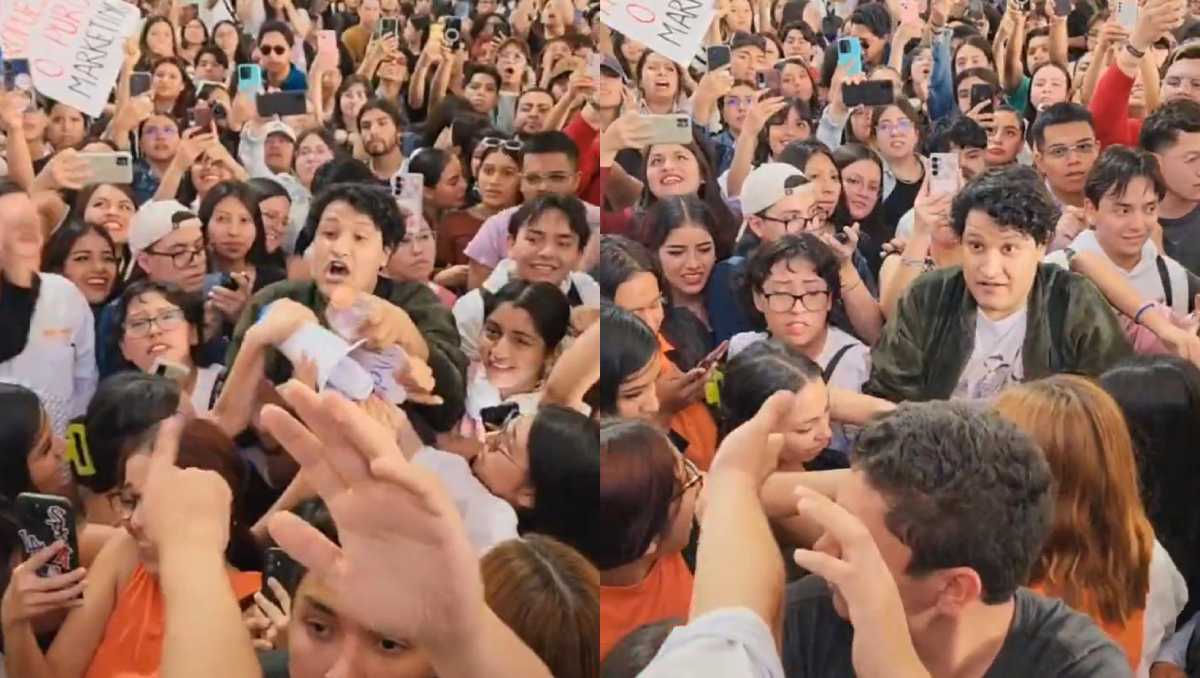 El joven acudió la tarde del jueves 25 de abril al encuentro de la comunidad estudiantil con Jorge Álvarez Máynez. | Especial