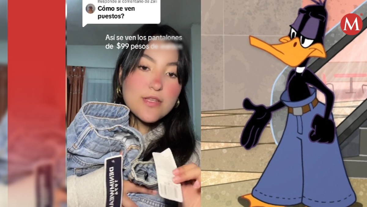 Joven compra pantalones en 99 pesos y se viraliza. | TikTok