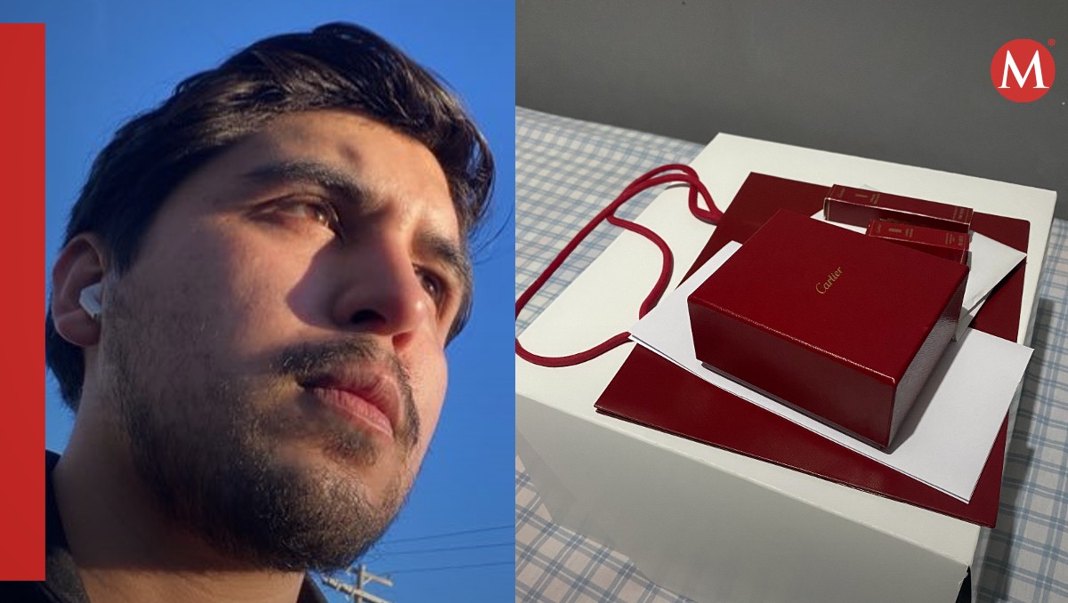 El joven recibió sus aretes tras la polémica que se generó en redes | Fotos: X