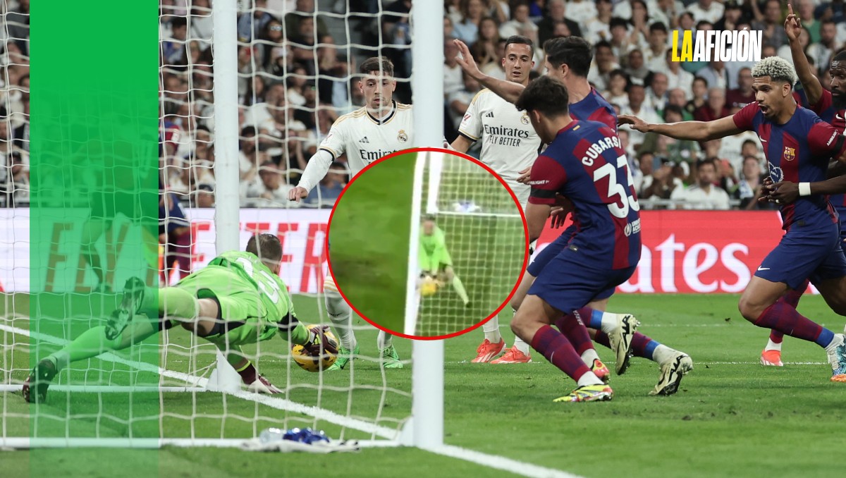 Nuevo video del 'gol fantasmas' del Clásico español entre Real Madrid y Barcelona causa más polémica (AFP)