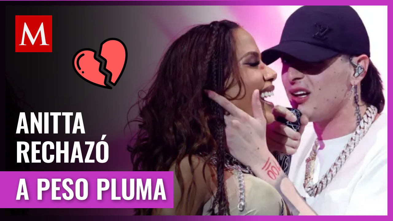 Anitta se quita para evitar beso de Peso Pluma durante fiesta