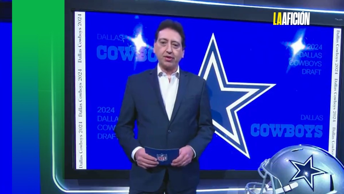 Enrique Burak presenta un pick de Dallas Cowboys en NFL Draft 2024 (Captura de pantalla @nflmx)