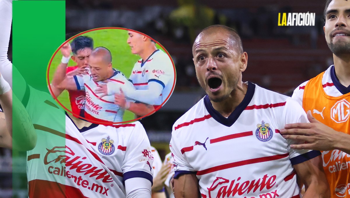 'Chicharito' Hernández causa conato de bronca al final del Clásico Tapatío con su festejo a afición de Atlas (Imago7)