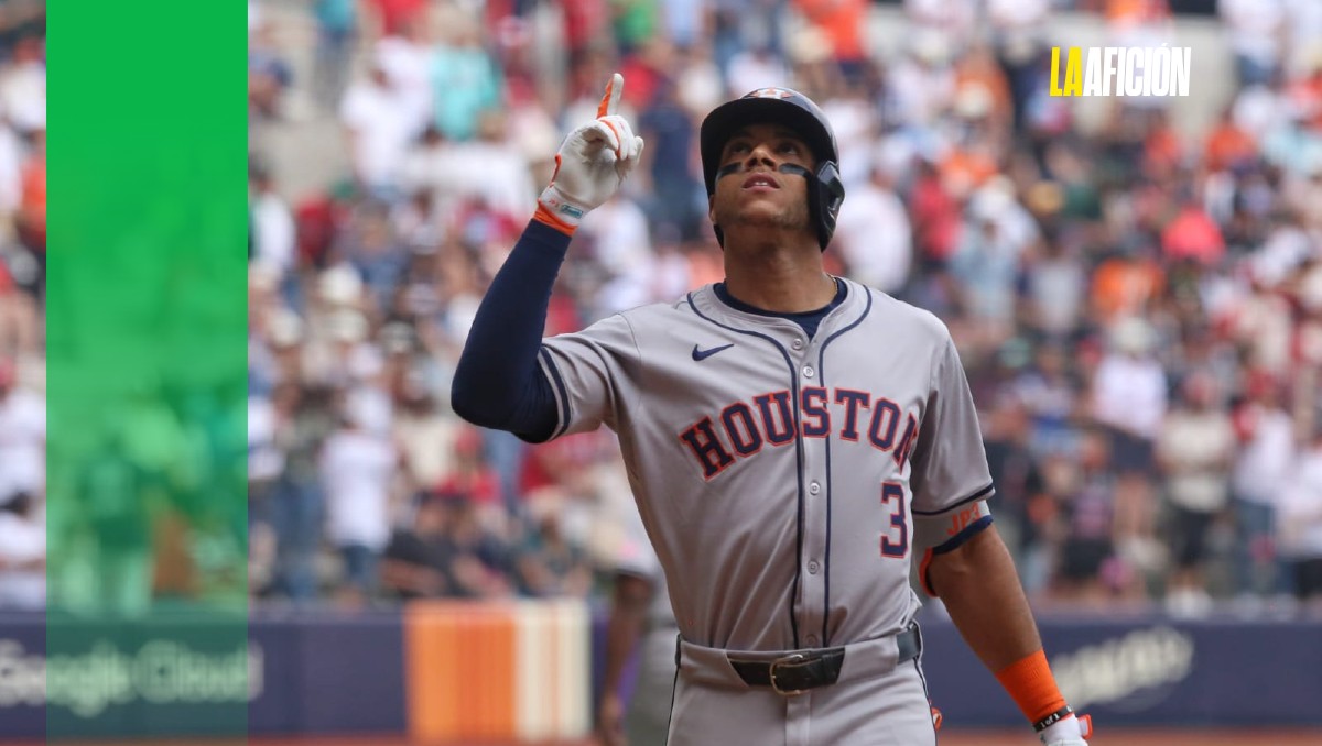 Jeremy Peña, MVP de Serie Mundial alaba el estadio que alberga la MLB en México (Ariana Pérez)