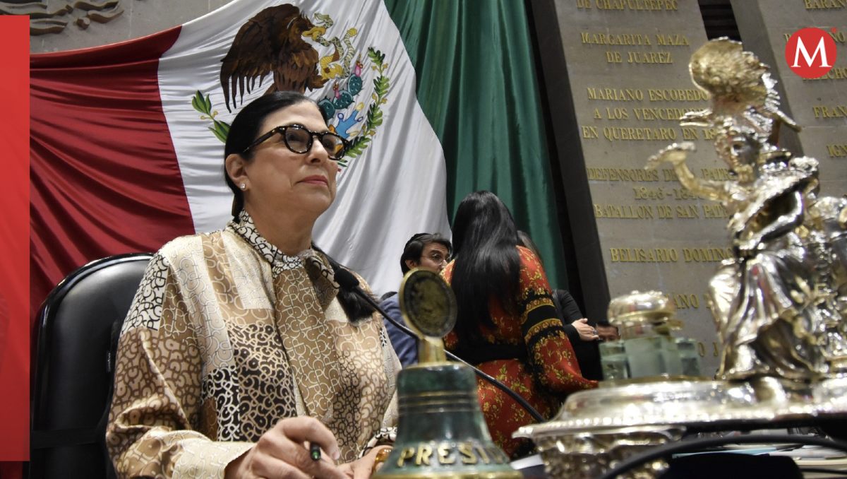La presidenta de la Cámara de Diputados, Marcela Guerra, en una de las sesiones. | Especial