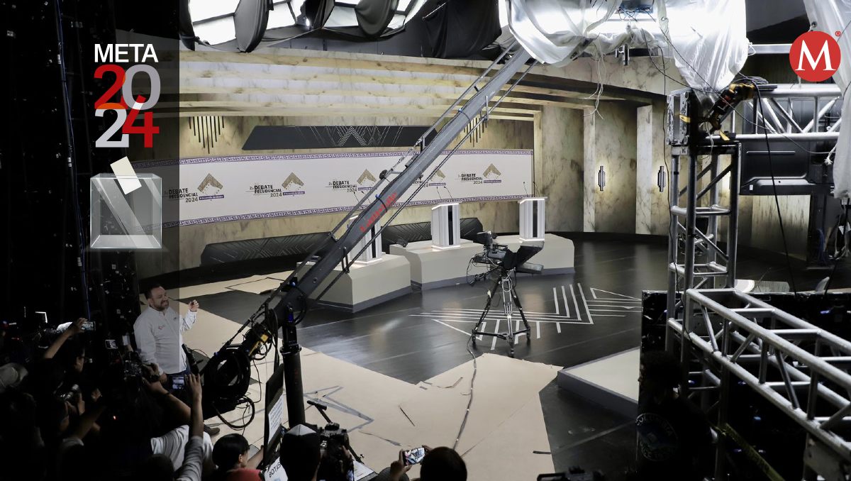 Se realizaron cambios técnicos en el formato y el set del segundo debate presidencial. | Ariel Ojeda
