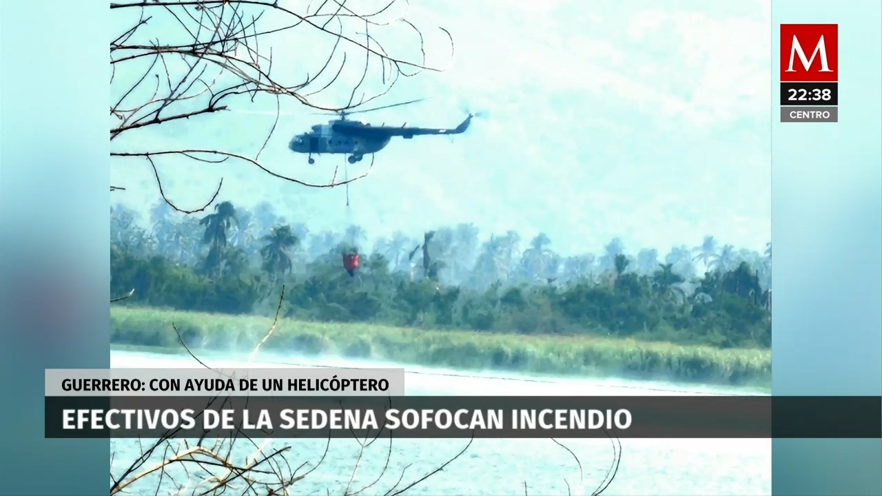 Secretaría de la Defensa Nacional combate incendio en el Parque Nacional de Guerrero