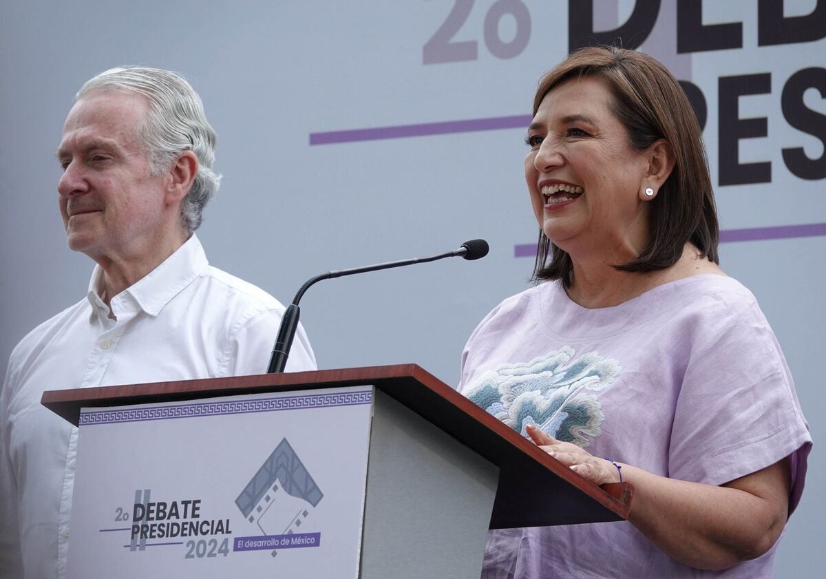 Xóchitl Gálvez arribó antes que Jorge Máynez al debate | Cuartoscuro