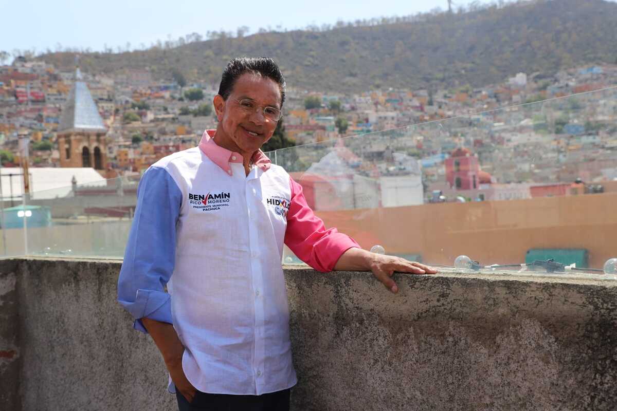 Benjamín Rico, candidato a la presidencia municipal de Pachuca (Foto: Arturo Valdez)