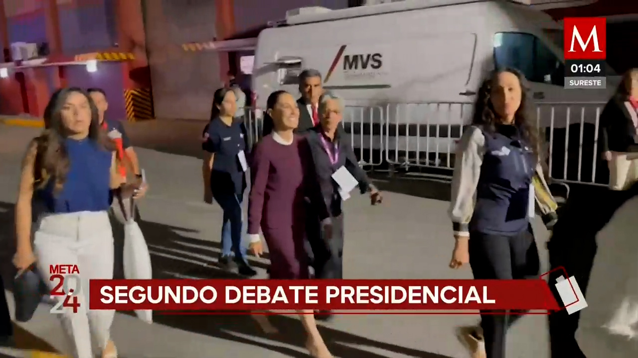 Claudia Sheinbaum en el segundo debate presidencial, cobertura detallada en los Estudios Churubusco