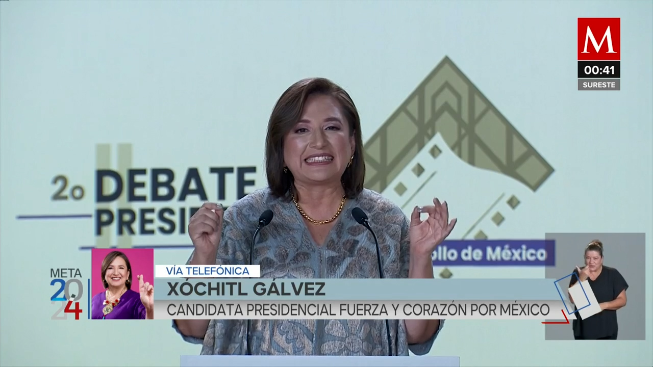 Xóchitl Gálvez evalúa su participación en el debate presidencial