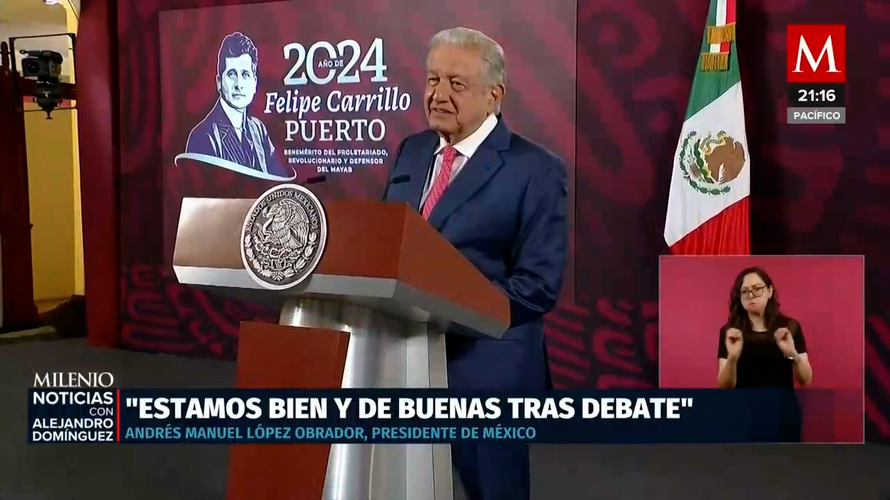AMLO llama a evitar calumnias tras el debate presidencial