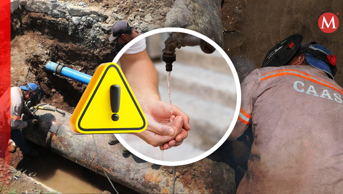 Brigadas de CAASIM trabajan en la reparación de la fuga de agua en Pachuca