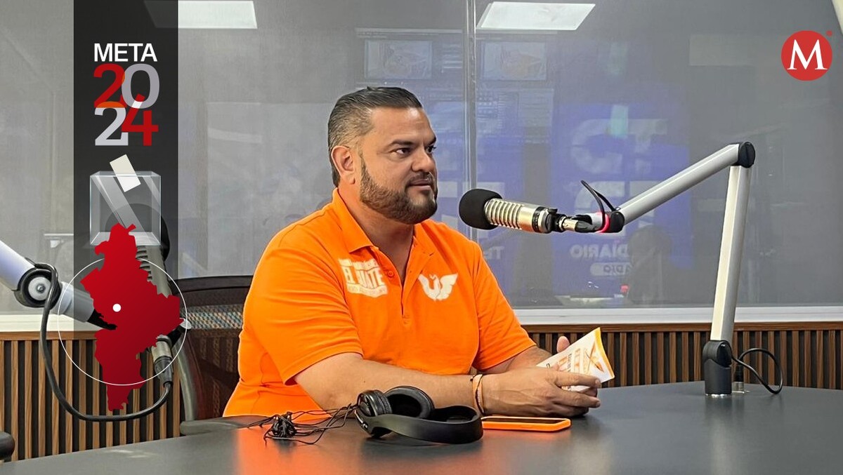 Carlos Rafael Rodríguez Gómez, candidato de Movimiento Ciudadano a la alcaldía de Cadereyta Jiménez. Foto: Telediario Radio