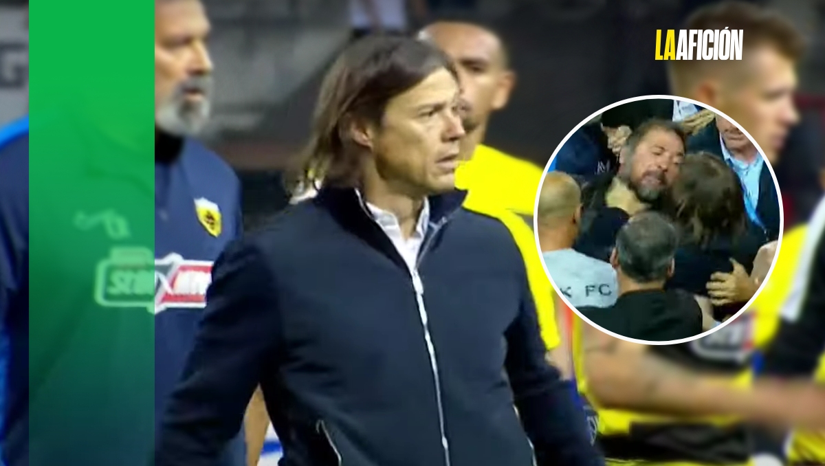 Matías Almeyda protagoniza fuerte pelea tras derrota de AEK Atenas ante el PAOK (Captura de pantalla)