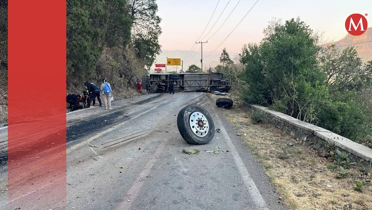 Peregrinos de Guanajuato accidentados en Malinalco | ESPECIAL
