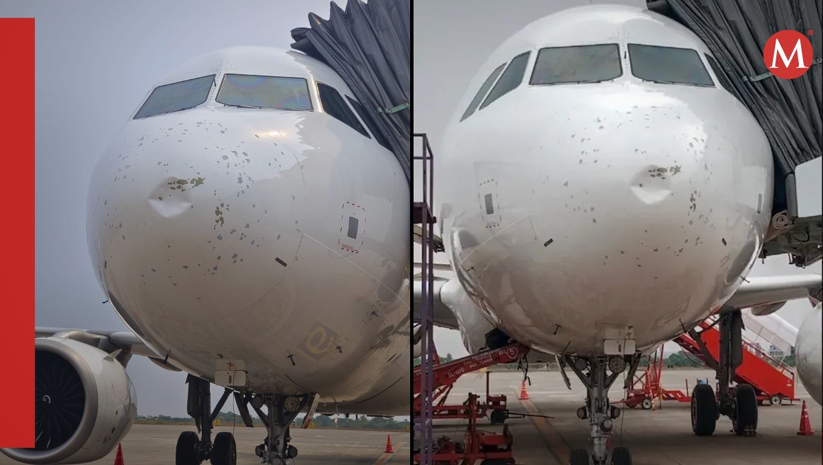 Avión tiene que aterrizar de emergencia por afectaciones de granizo | ESPECIAL