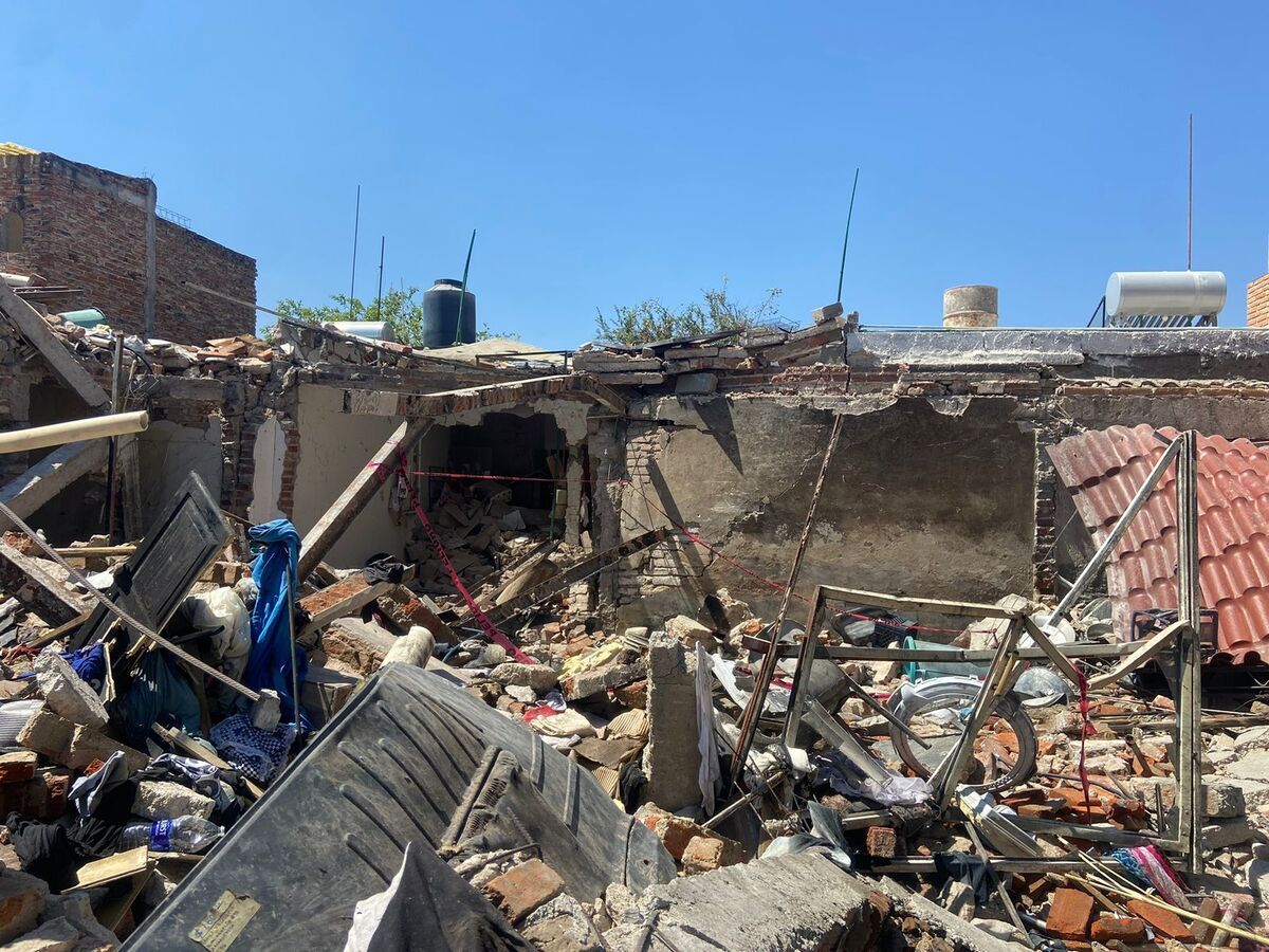 La vivienda quedó en ruinas. (Karla Rodríguez)