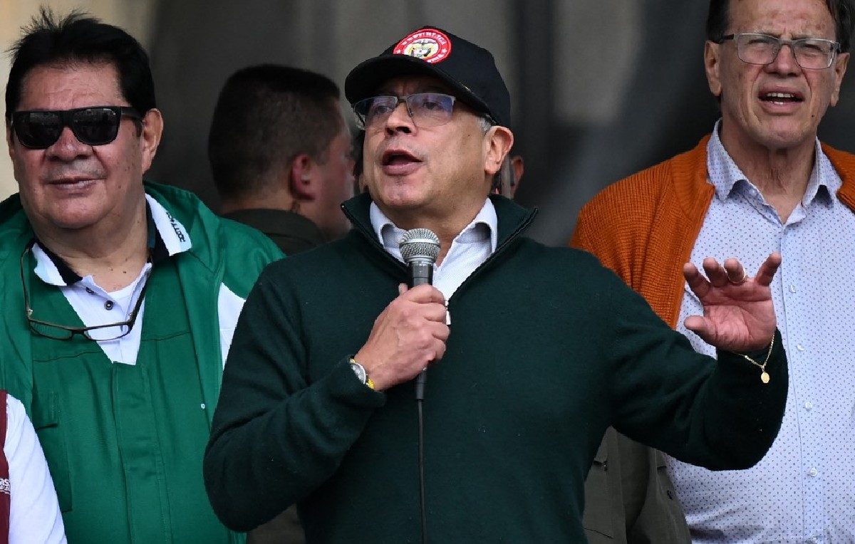 Mitin del presidente colombiano, Gustavo Petro (AFP)