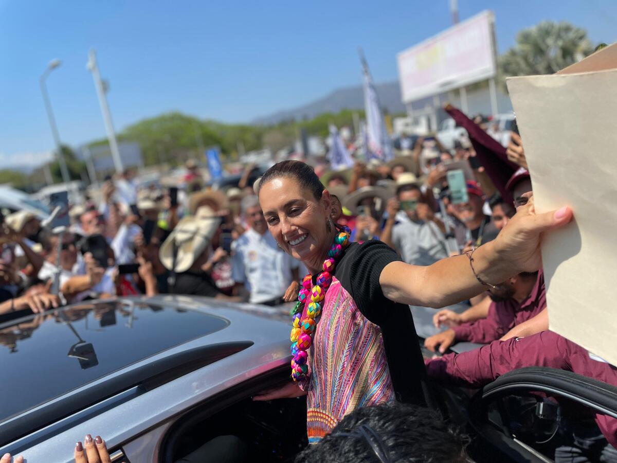 También fue recibida por estudiantes del Tecnológico Nacional de México. | José Antonio Belmont