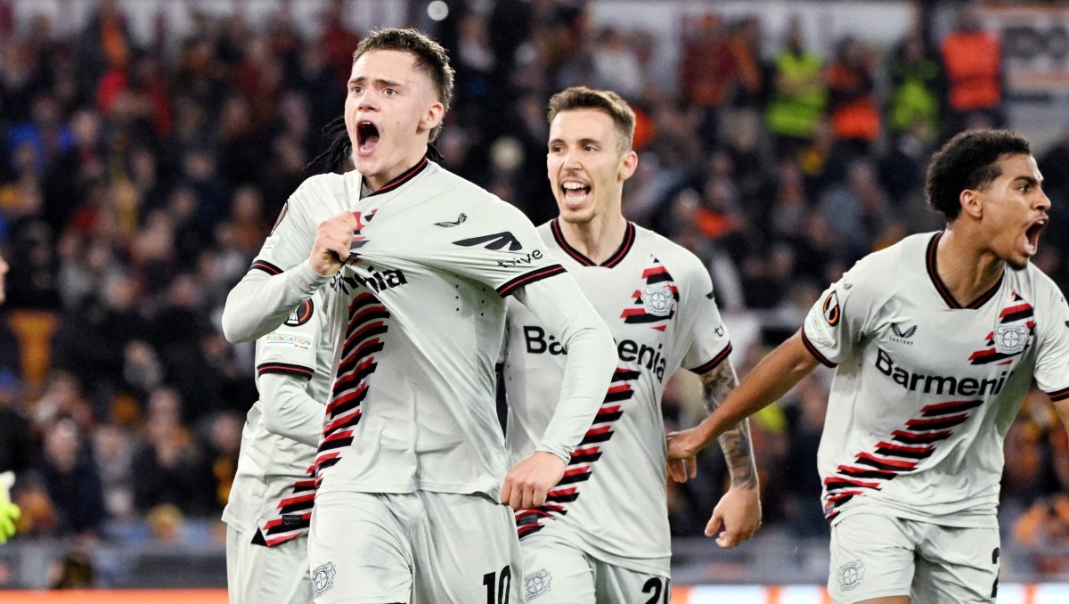 Bayer Leverkusen saca ventaja en la semifinal de ida ante Roma (Reuters)