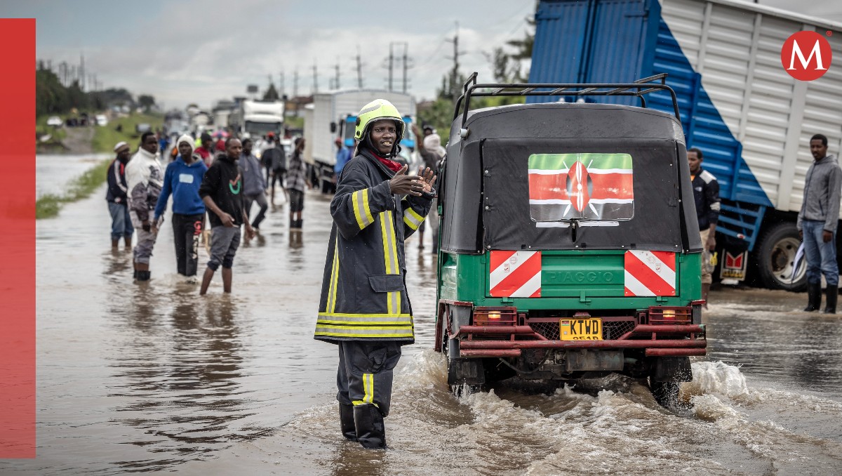 La lluvia provocó el colapso de una presa en Kenia. | AFP