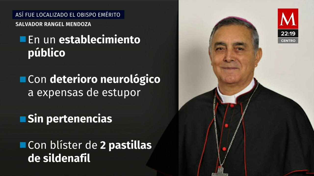 Obispo emérito Salvador Rangel arroja positivo por cocaína en exámenes toxicológicos