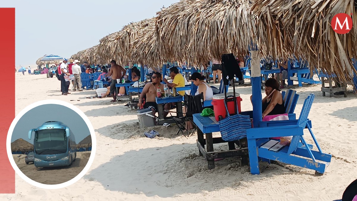 Siguen llegando turistas a Playa Miramar de Ciudad Madero