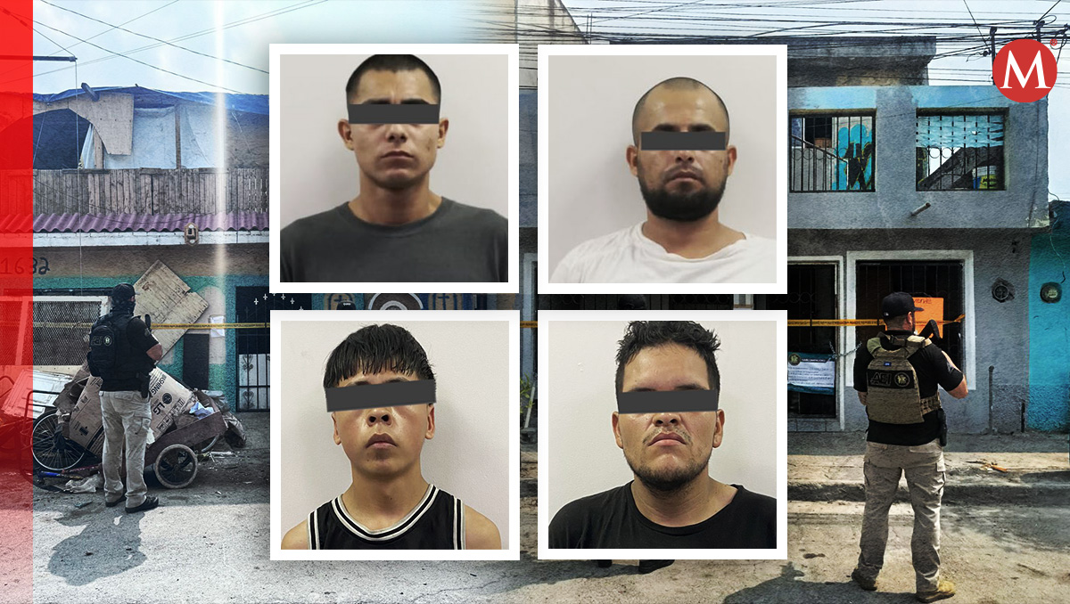 Detenidos en cateos en Nuevo León. Foto: Especial