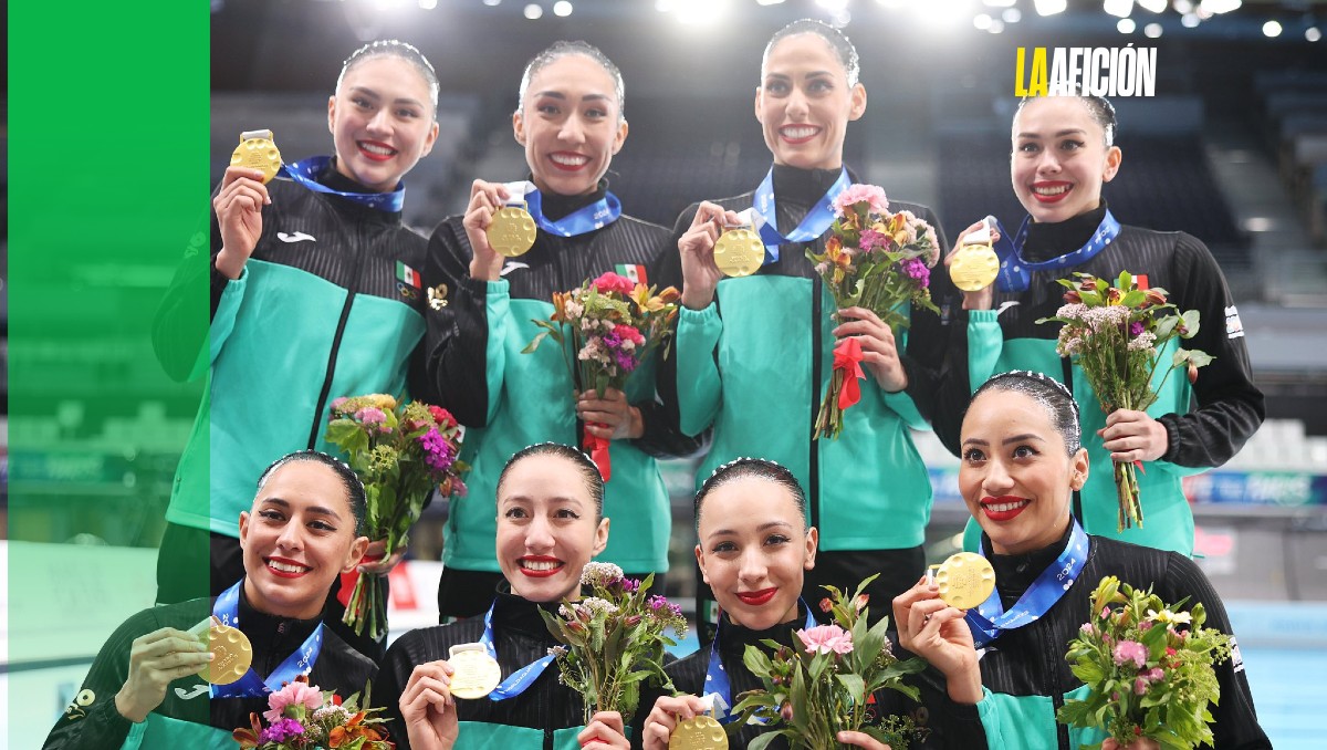 Equipo mexicano de natación artística conquista medalla de oro en Copa del Mundo (X @maryjosealcala)