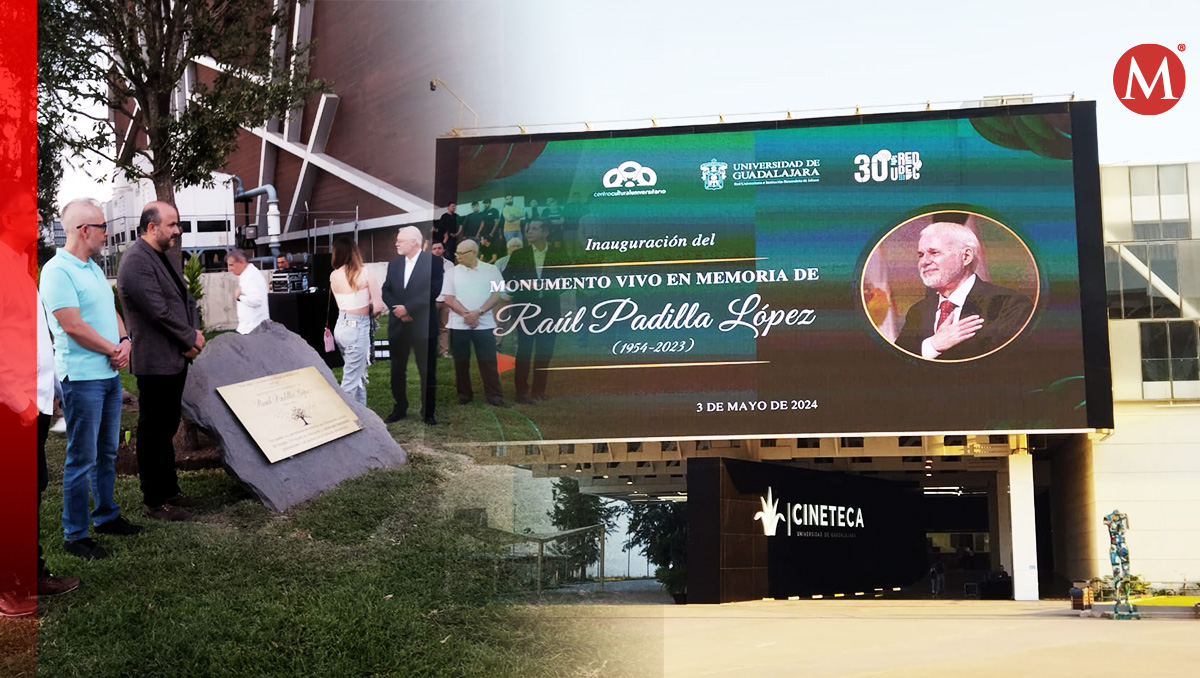 Plantan árbol en memoria de Raúl Padilla en la explanada del Centro Cultural Universitario (Dalia Rojas: Diseño Oscar Avila)