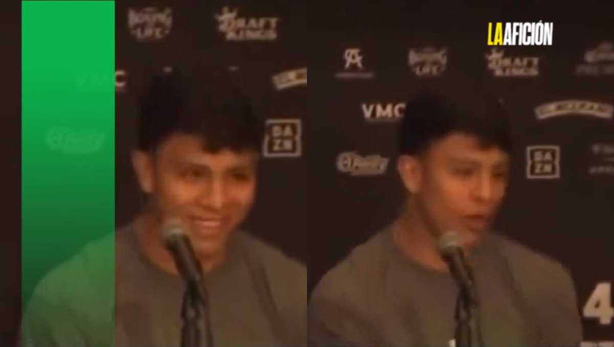 La reacción de Jaime Munguía a la pelea entre Canelo Álvarez y Oscar de la Hoya (Captura X@BoxingStuds)