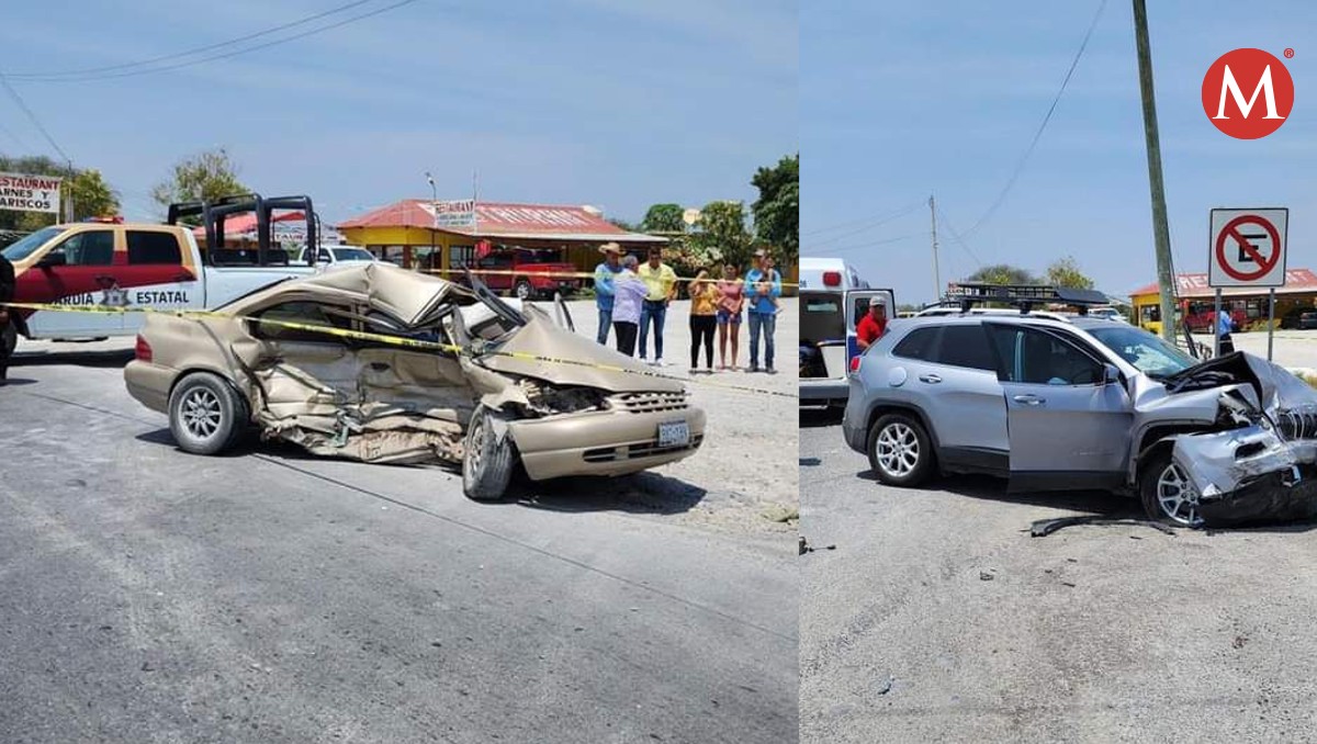 Tampiqueños chocan, accidente dejó un muerto en carretera Victoria-Matamoros